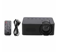 Mini Projector, HD 1080P Video Projector Eye Protect Portable Video Projector with Data Cable and Remote Control, Movie Projector for Home Theater