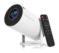 Mini Projector, HY300 PRO Portable Projector, Support 4K 1080P with Dual-Band WIFI6 5G Wireless 5.0 Bluetooth Android 11, 180° Rotatable, Auto Keystone Correction, 35"-130" Screen Video Projector