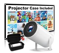 Mini Projector, Native 1080P Portable Projector with Carrying Case, 4K Support, 270°Rotatable Outdoor Movie Proyector, Home Theater Projector Compatible with Phone/TV Stick/Laptop/PS4/HDMI/USB