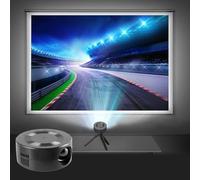 Mini Projector, Portable 1080p Projector, Outdoor Movie Projector Home Movie LED Video Projector, Movie Projector With USB Interface And Remote Control, Online Shopping- (black Free Size118) small