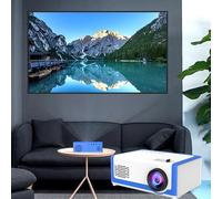 Mini Projector, Portable Projector Support 1080p HD Decoding, Home Projector Supports U Disk, TF, HDMI, and AV Cable Playback for Phone, PC, TV small gift