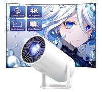 Mini Projector Portable Proyector 4K Support, Full HD 1080P Small Projector with 270° Rotatable Stand, Movie Projector Compatible with TV Stick/Smartphone/HDMI/USB for Bedroom/ Outdoor Camping