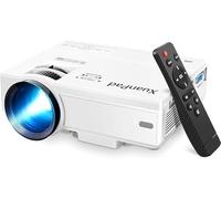 Mini Projector Portable video-projector,55000 Hours Multimedia Home Theater movie Projector,Compatible with TV Stick,Full HD 1080P HDMI,VGA,USB,AV,laptop,iphone,Android Smartphone