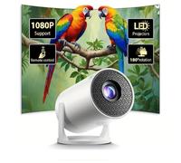 Mini Projector Support 4K1080P 1280 * 720P Dual Band WIFI6 5G Wireless 5.0 Bluetooth Android 11, 160 ANSI 260 Lumens, 180 Degree Rotatable, Auto Keystone Correction, 35"-130" Video Projector