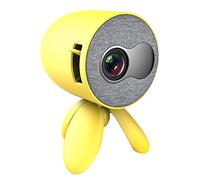 Mini Projector Supports Mobile Phone with The Same Screen 1080P Multimedia Projector Video Player Children Gift with TV Stick Laptop DVD Xbox PS3 PS4,Yellow