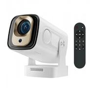 Mini Projector Upgraded HY310 4k Support 1080P Ready 330ANSI Android11 Dual WIFI6 5W Speaker BT5.0 Auto Focus & Keystone Airmouse Voice Remote Control In-Out Home Cinema Projector White