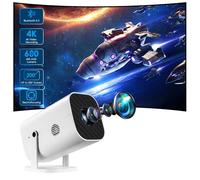 Mini Projector, Video Projector for Bedroom, Built-in Speaker And Bluetooth 5.3, Native 1080P, Compatible With 4K, Portable Room Rrojector, Supports Smartphones/TV Sticks/PS5/Laptops/Xbox/HDMI/USB