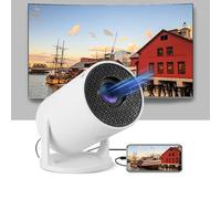 Mini Projector with 2.4G, 1080P Support Portable Projector, 180° Rotatable 90'' Screen Movie Projector Auto Keystone Compatible for Laptop, PC, Smartphone