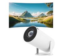 mini projector with 4K 1080P supportPortable projector with 180° rotatable 100-inch screenMovie projectorAutomatic keystone correctionCompatible with laptops, PCs, smartphones