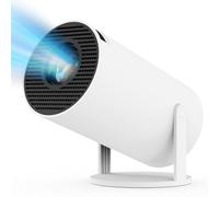 Mini Projector with 5G WIFI and Bluetooth, 4K 1080P Support Portable Projector 180° Rotatable 130'' Screen Movie Projector Auto Keystone Compatible for Laptop, PC, Smartphone, TV Stick (White）