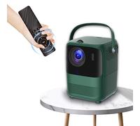 Mini Projector with HDMI, 150 ANSI Lumens, 600P Resolution, Portable Projector for Bedroom, Home Theater- Compact Design, 1+8GB, Android OS (GREEN)