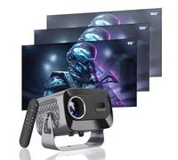 Mini Projector with HDMI, 200 ANSI Lumens, 720P Resolution, Portable Projector for Bedroom, Home Theater, and Outdoor Use (Gray) - Compact Design, Android 9.0, and Smart 180 Projection