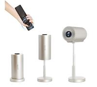 Mini Projector with HDMI, 240 ANSI Lumens, 1280x720P Resolution, Portable TV Projector for Bedroom, Home Theater, and Outdoor Use (Gold) - Compact Design, 4K Support