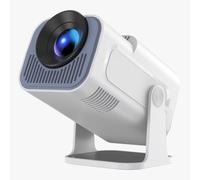 Mini Projector with WIFI 6 and Bluetooth 5.0, 4K 1080P Support Portable Projector 200'' Screen Movie Projector Auto Keystone Compatible for Laptop, PC, Smartphone
