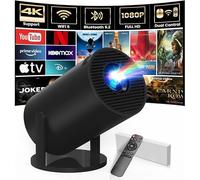 Mini projector with WIFI 6 and Bluetooth [Built-in Apps & Android 11.0], 4K 1080P Support Portable Projector 200'' Screen Projector for Bedroom Auto Keystone Compatible for Laptop, PC, Smartphone
