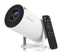 Mini Projector with WiFi and Bluetooth, 4K 1080P Support Portable Projector, 170 ANSI, 180° Rotatable, Auto Keystone Correction, 40"-130" Screen Video Projector for Laptop/PC/Smartphone