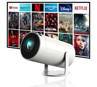 Mini Projector with WiFi and Bluetooth, 4K Support JAOKPO Outdoor Portable Movie Projector Built-in Android 11 system Auto Keystone Home Smart Projector for Phone/TV Stick/Laptop