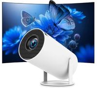 Mini Projector with WiFi and Bluetooth, Portable HP 4K 1080P Smart Android TV, Auto Keystone and 180° Rotation, Video Projector