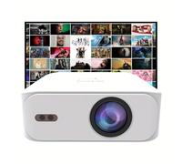 Mini Projector with WiFi and Wireless, Native 1080P,Support 4K decoding Portable Projector, 500 ANSI,with 10K+ Built-in Apps, 60"-250" Screen Video Projector for Laptop/PC/Smartphone