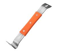 Mini PRY BAR | Comfortable Flat Rubber Grip Bar | Tool | Stainless Steel Lever | Multifunctional Design Base Plate Grinder | Carpenter Nail Puller Bars