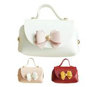 Mini PU Leather Tote Bag - Decorative Gift Box, Solid Color Souvenir Bag for Biscuits, Chocolates, Shower, Christmas Party, Chic Bow Handle | Stylish Portable Treat