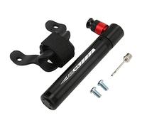 Mini Pump Portable Tire Inflator Handheld Bike Pump for Road Mountain Bikes with French Integrated Valve CNC Aluminum Alloy Lightweight Compact Design (Black)
