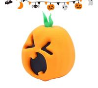 Mini Pumpkins - 3.6 inches Pumpkin Ornaments for Indoor Outdoor Use, Lightweight Festive Design with Adorable Build, Halloween Ghost Pumpkins for Tabletop Porch Mantel Garden Offices