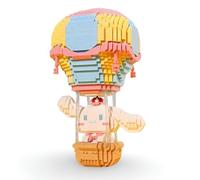 Mini Puppy Hot Air Balloon Building Blocks Set, 2139 PCS Micro White Puppy Building Blocks Kits, Creative Animal Model Bricks Toys, Gifts for Kids and Adults