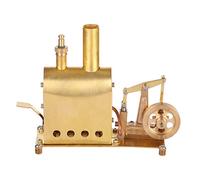 Mini Pure Copper Steam Engine Model with Boiler, External Combustion Engine Model Kit, Physical Science Education Kit & Creative Gift Set