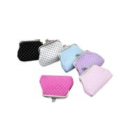 Mini Purse Clutch Bag Coin Pouch Small Mini Wallet Pocket Women Printing Coin Purses Cute Wallets Hasp Zero Wallet Bags Monedero(Black dot)