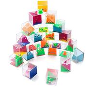 Mini Puzzle Box, Comius Sharp 24 Pcs Maze Puzzle, Mini Cube Brain Teaser Balance Set, Patience Game, Perfect Party Bags Calendar Fillers Birthday Christmas New Year Gift for Children and Adults