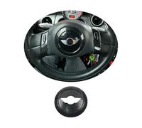 MINI R50 R52 R53 2002-2006 Interior Accessories Sets, Decoration cover rings for Mini Cooper One/S/JCW R50 R52 R53(Steering wheel center-Type A-Carbon Fiber Pattern)