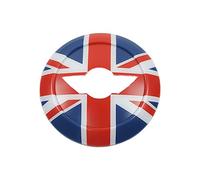 MINI R50 R52 R53 2002-2006 Steering Wheel Trim, Steering Wheel Center Cap for Mini Cooper One/S/JCW R Series R50 R52 R53 2002-2006(Union Jack Blue)