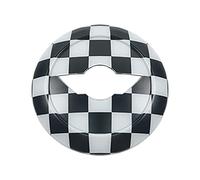 MINI R50 R52 R53 2002-2006 Steering Wheel Trim, Steering Wheel Center Cap for Mini Cooper One/S/JCW R Series R50 R52 R53 2002-2006(White Checkered)
