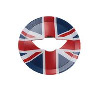 MINI R55-R61 Steering Wheel Center Panel Cover Sticker for Mini Cooper One/S/JCW R Series R55 R56 R57 R58 R59 R60 R61(Union Jack Blue)