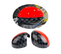 MINI R55-R61 Union Jack Wing Mirror Cover, Side Mirror Caps Cover for Mini Cooper One/S/JCW R Series R55 R56 R57 R58 R59 R60 R61(JCW, For Electric Folding Mirror)