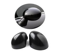 MINI R55-R61 Wing Mirror Cover caps, Gloss Black Mirror Caps for Mini Cooper One/S/JCW R Series R55 R56 R57 R58 R59 R60 R61(Gloss Black, for Manual Folding Mirror)