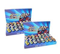 Mini Racers Christmas Advent Calendars 2025，24 Days Christmas Countdown Calendar With Pull-Back Cars Vehicles, 24 Alloy 1:64 Scale Trucks And Cars For Christmas Stocking Fillers For Kids Boys