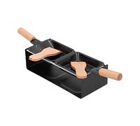 Mini Raclette Cheese Set, Portable Candlelight cheese fondue sets, Non stick melt pan with handle raclette grill for BBQ Cooking