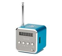 Mini Radio Digital Radio Td V26 Small Portable Retro Mains And Battery Mini Speaker Music Stereo Mp3 Mp4 Player Portable Fm Pc Fashion Support Tf Card And U Disk Usb Player (Blue)