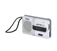 Mini Radio Player, Portable Pocket Radio for Camping, Hiking, AA Battery-Powered with Long Battery Life, Compact AM FM Player, Real-Time News Listening