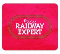 Mini Railway Expert Trains Locomotive Lover Mouse Mat Pad 24cm x 19cm