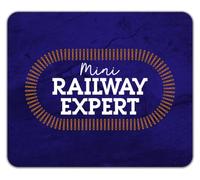 Mini Railway Expert Trains Locomotive Lover Mouse Mat Pad 24cm x 19cm