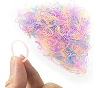 Mini Rainbow Color Rubber Bands,1000 Piece Soft Elastic Rubber Bands for Kids Hair,Women Girls Braiding and Hairstyles