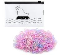 Mini Rainbow Color Rubber Bands,1000 Piece Soft Elastic Rubber Bands for Kids Hair,Women Girls Braiding and Hairstyles