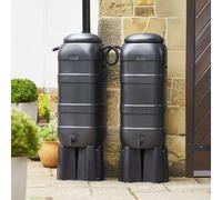 Mini Rainsaver 100 Litre Black Water Butt Double Kit