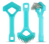 Mini-Rake V-Shaped with 1" Long Double-Row Rotating Teeth (AquaBlue)