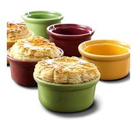 Mini Ramekins Set of 6 Creme Brulee Ramekins 6 oz - Small Baking Dish Oven Safe Set by Jean Patrique