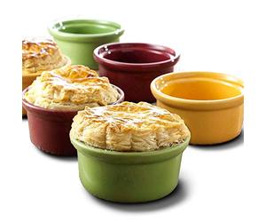 Mini Ramekins Set of 6 Creme Brulee Ramekins 6 oz - Small Baking Dish Oven Safe Set by Jean Patrique