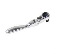 Mini Ratchet Wrench 72 Tooth Reversible Hand Tool with Socket Bit Head, Chrome Vanadium Steel Quick Spanner for Tight Spaces, Metric Single Double Head(Double Head)